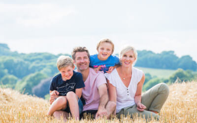 A family photoshoot in Ditchling, Sussex